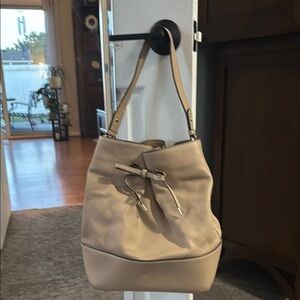 Elegant Cream Bucket Bag